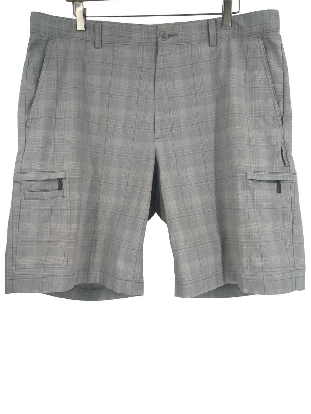 Greg Norman Tasso Elba Tech Plaid Golf Shorts size 36 men’s